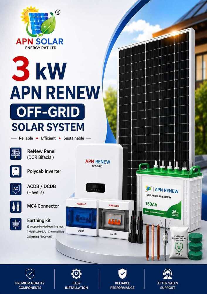 3Kw APN Renew Off Grid Solar System