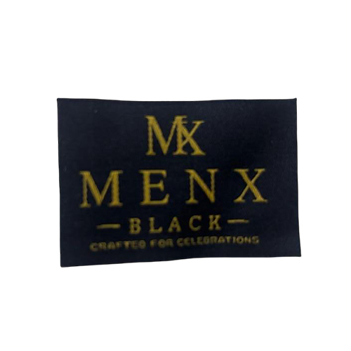 High Quality Garments Labels - Color: Off-white/beige With Grey And Pink Accents
