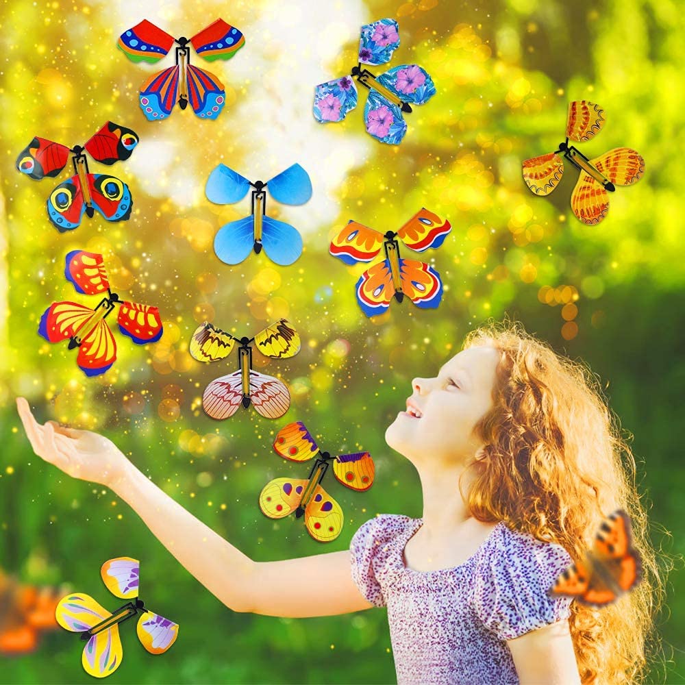 10 Packs Magic Flying Butterfly