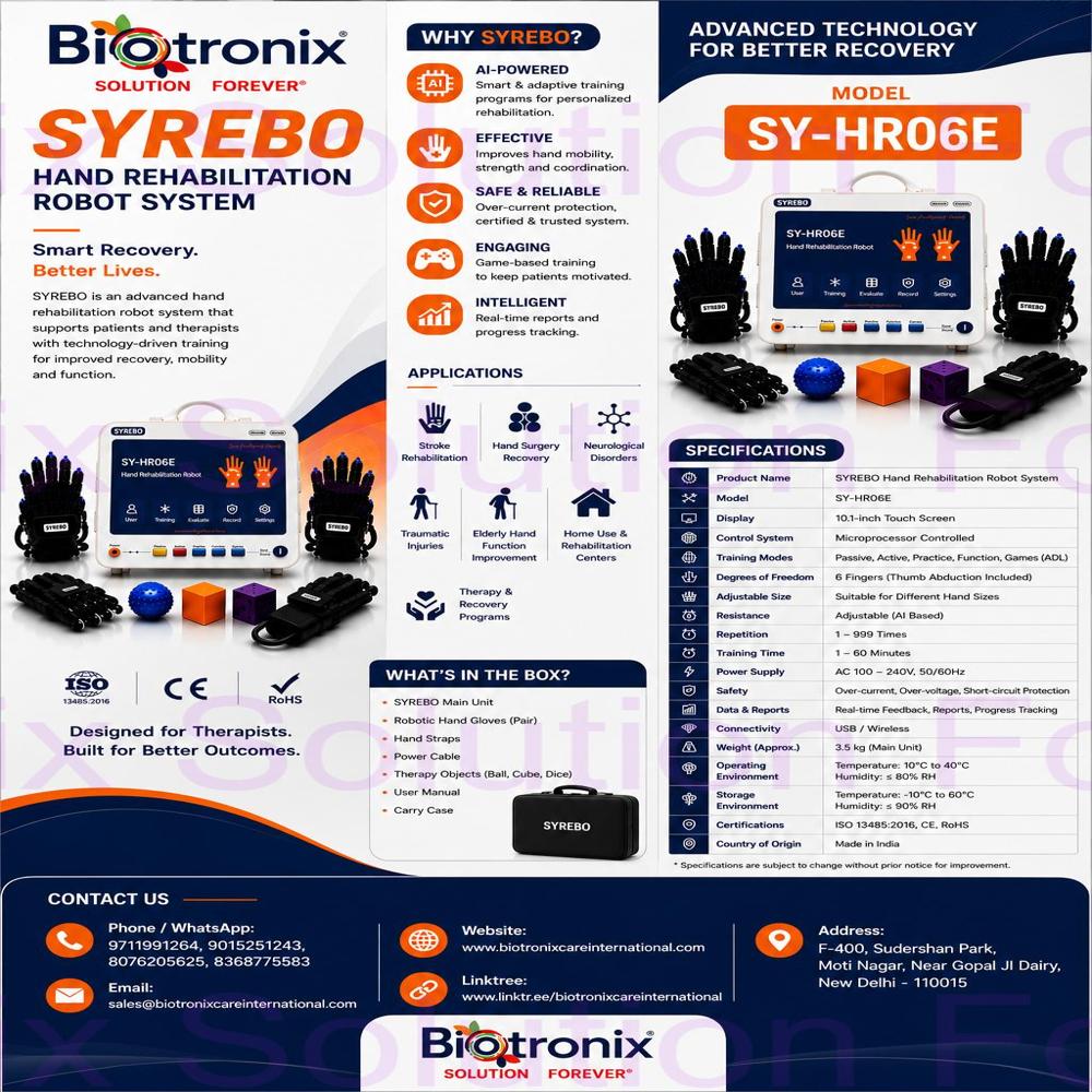 SYREBO C12 Robotic Hand Therapy & Recovery System