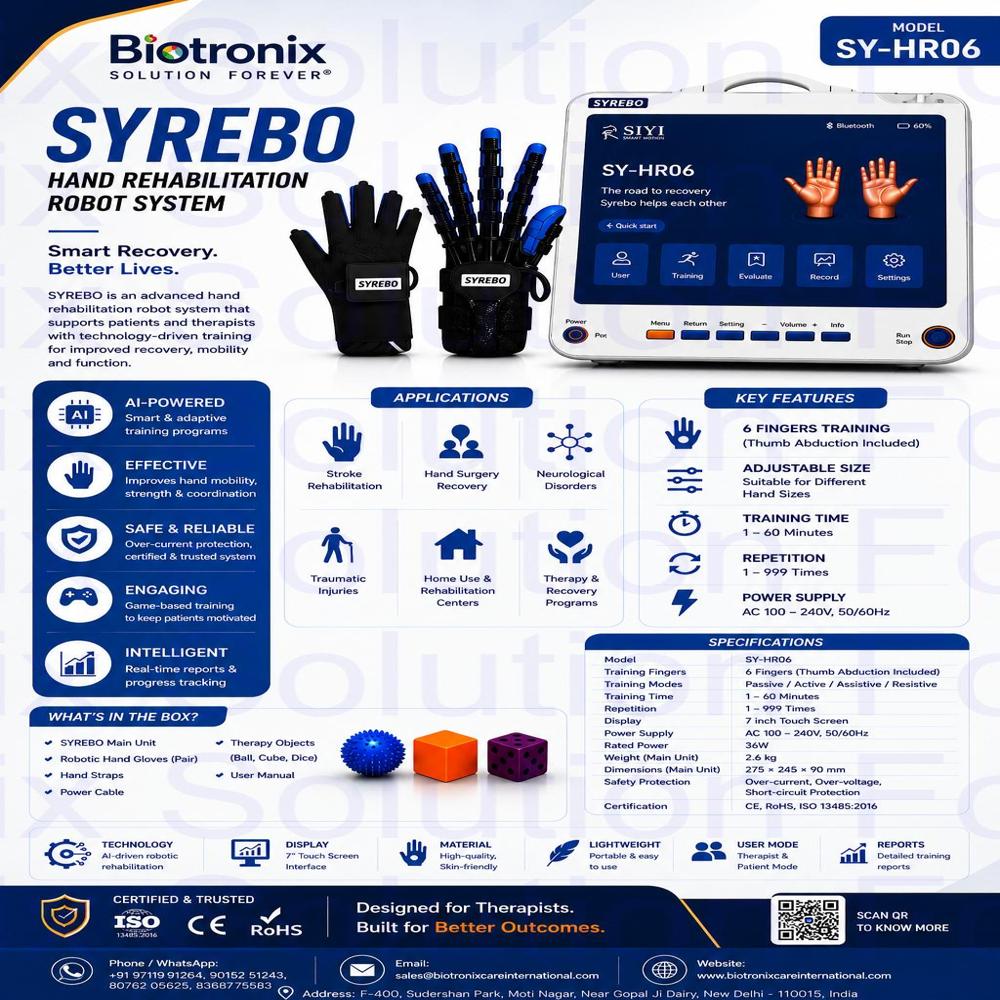 SYREBO C12 Precision Finger Movement Rehabilitation Device