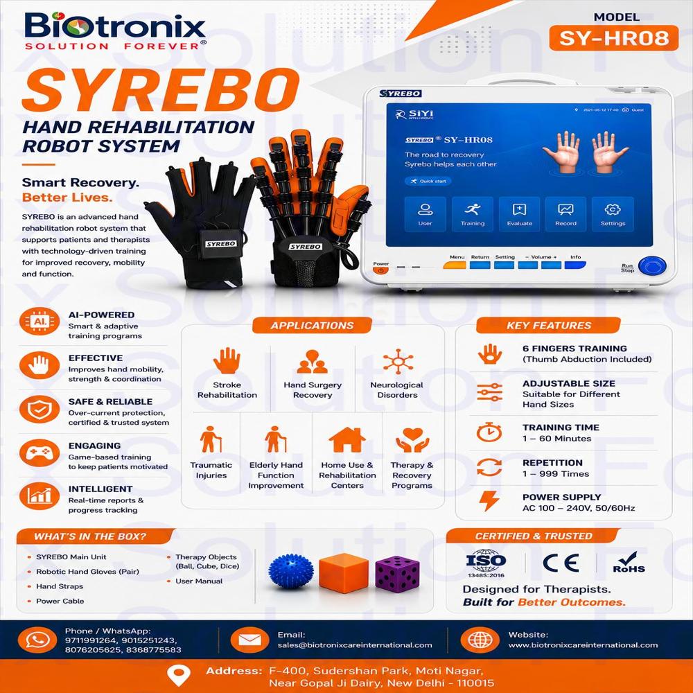 SYREBO C12 Precision Finger Movement Rehabilitation Device