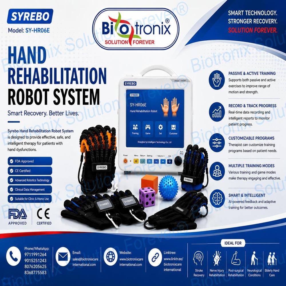 SYREBO C12 Robotic Glove for Finger Rehabilitation