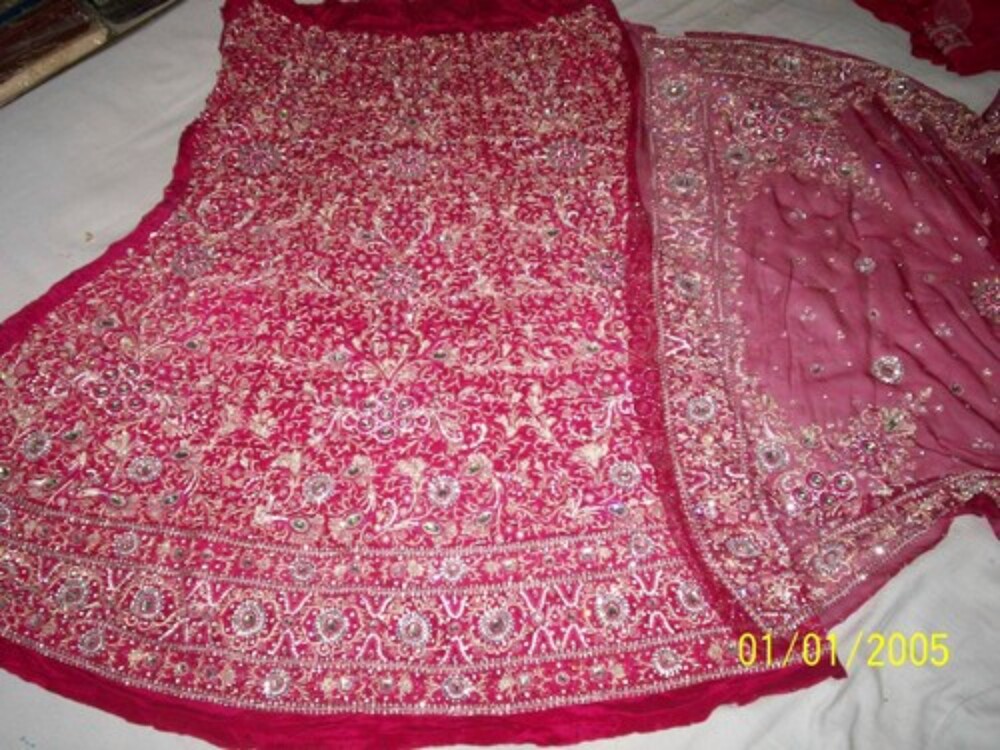 Kali Lehenga - Decoration Material: Lace