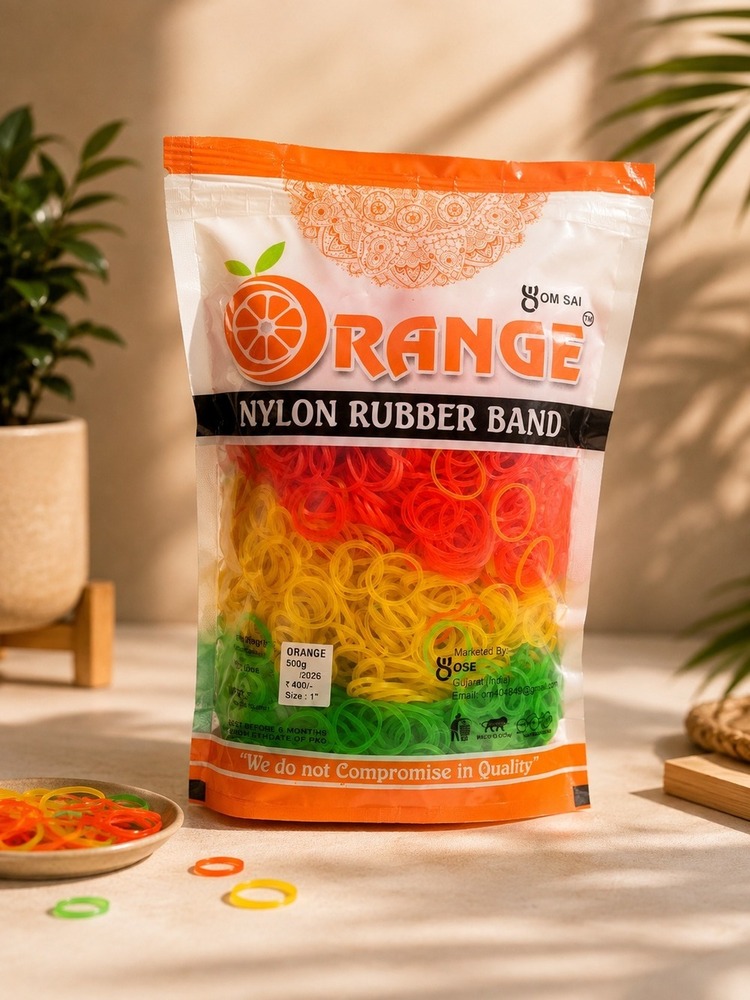 Orange Nylon Rubber Band