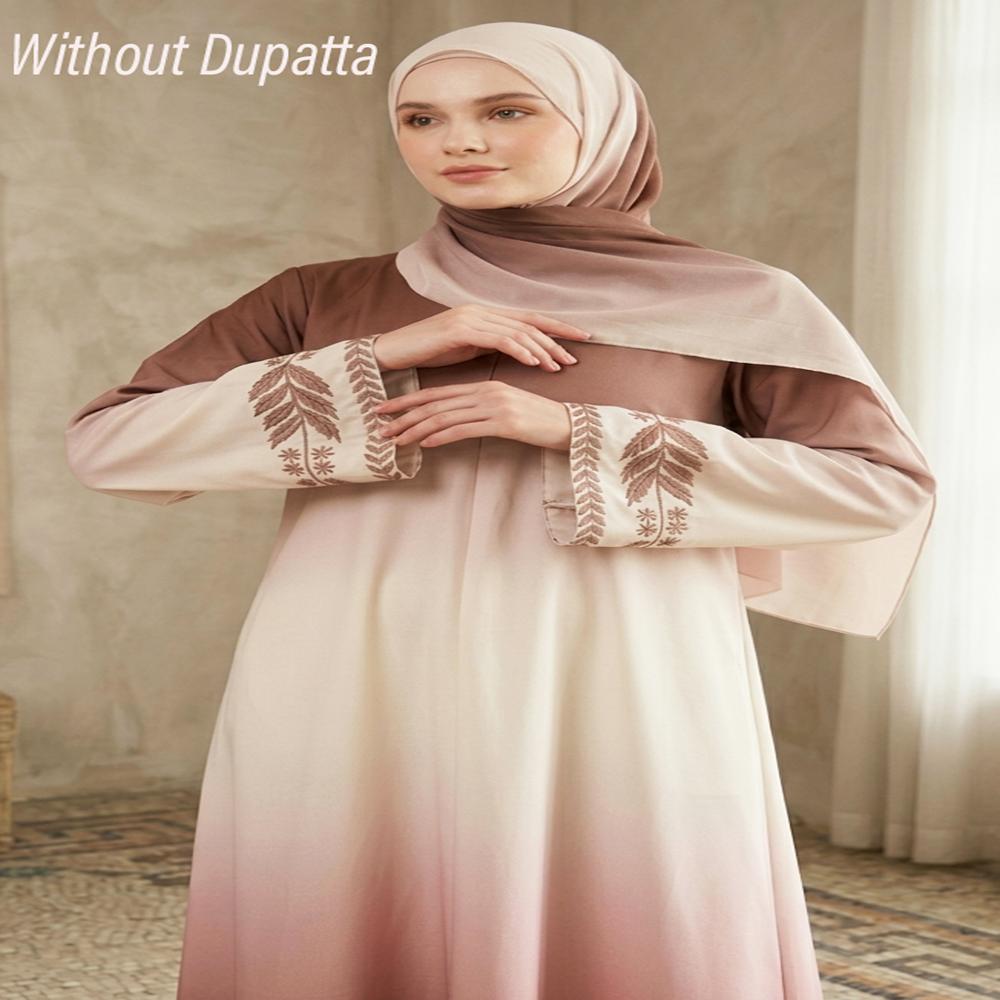 Brown Abaya Embroidery WorkBurqa For WomenTrending BurkhaModest Wear AbayasIslamic ClothingStylish Dubai Abaya - Bust Size: 46 Inch (In)
