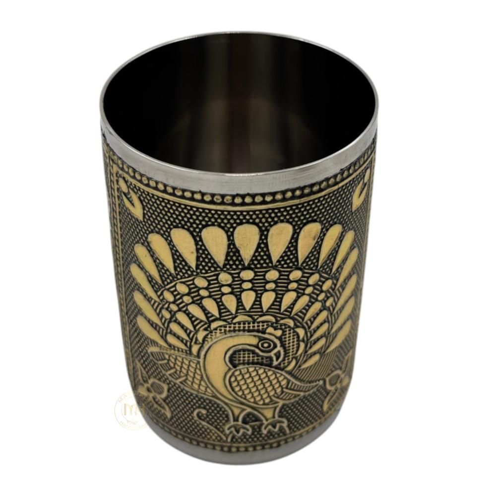 Meenakari Drinking Water Glass for return gift