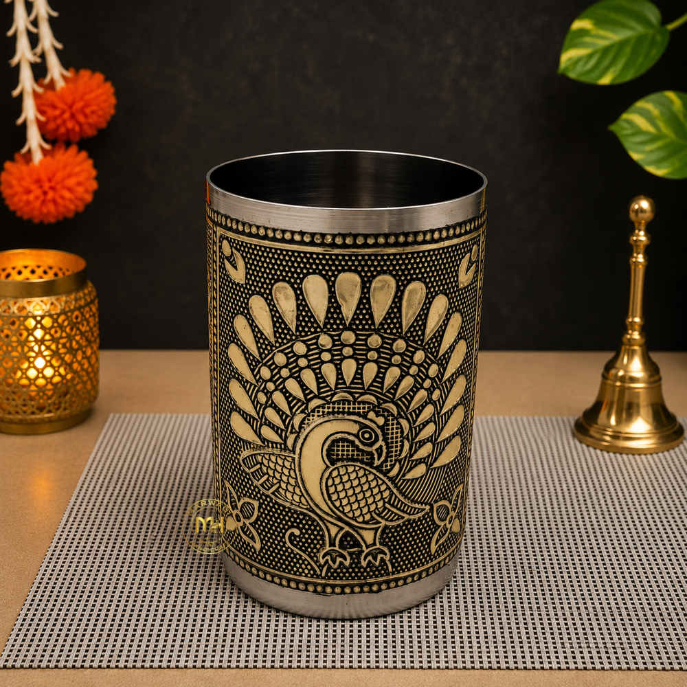 Meenakari Drinking Water Glass for return gift
