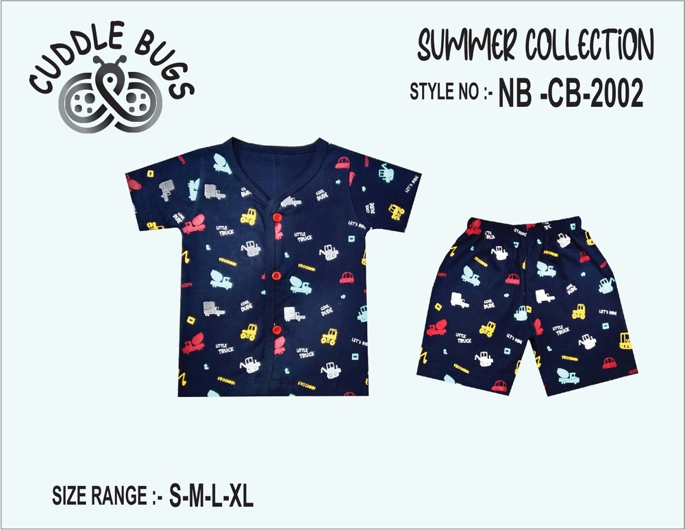 NBCB2002 Navy Blue Half Sleeve T Shirt And Pant Set