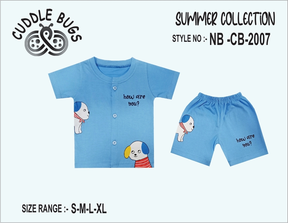 NBCB2007 Half Sleeve Baby T Shirt And Pant Set