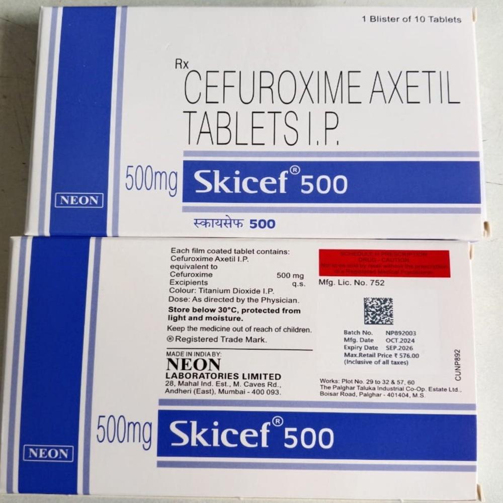 SKICEF I.P.500 MG TAB