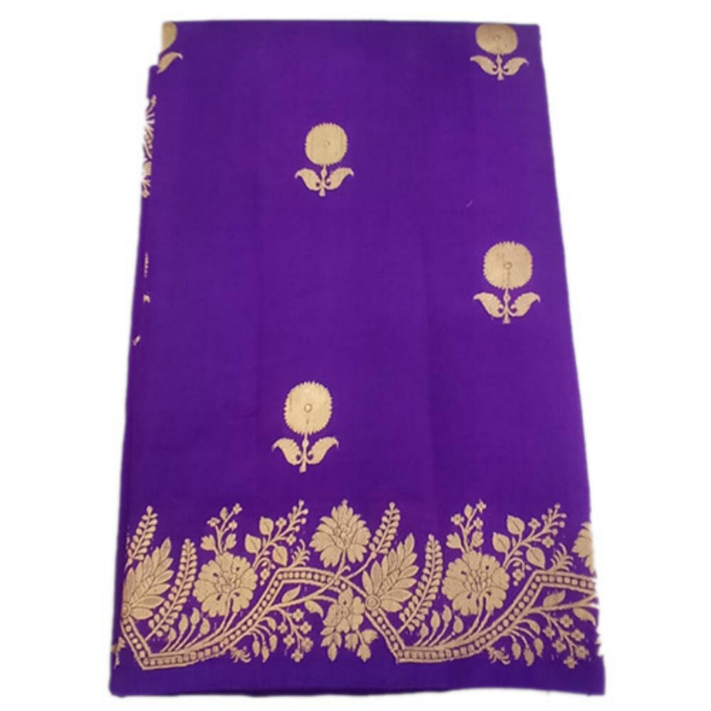 Blue Pure Banarsi Katan Silk Saree
