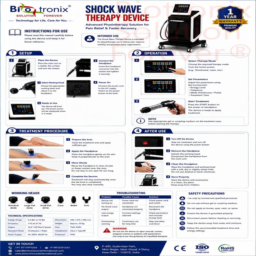 AIRSHOCK PRO Advanced Shockwave Therapy Machine