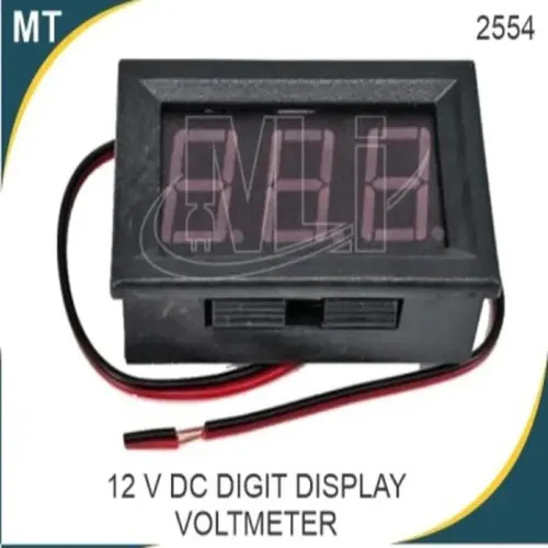 Panel Mount LCD Display Voltmeter 12V DC for Battery Test