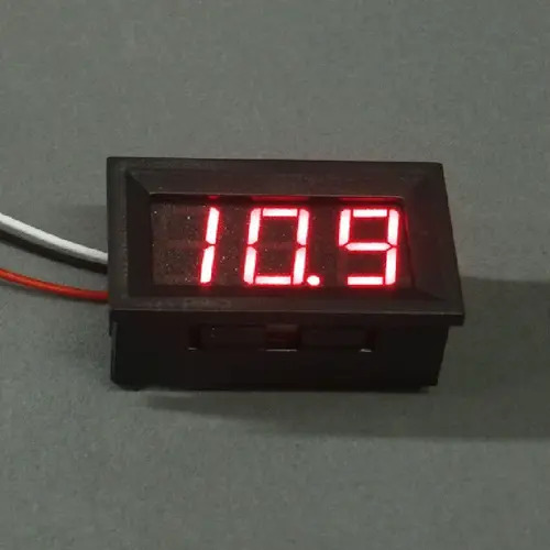 Panel Mount LCD Display Voltmeter 12V DC for Battery Test