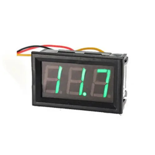 Panel Mount LCD Display Voltmeter 12V DC for Battery Test