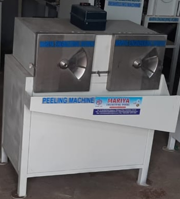 Mariya Coconut Testa Remover Machine Double Head 2 HP 240 nuts per hr