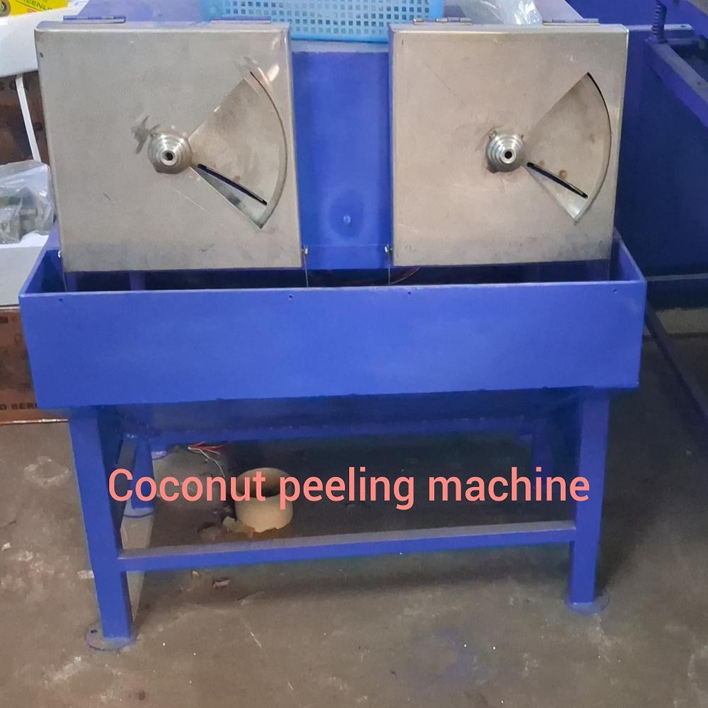 Mariya Coconut Testa Remover Machine Double Head 2 HP 240 nuts per hr