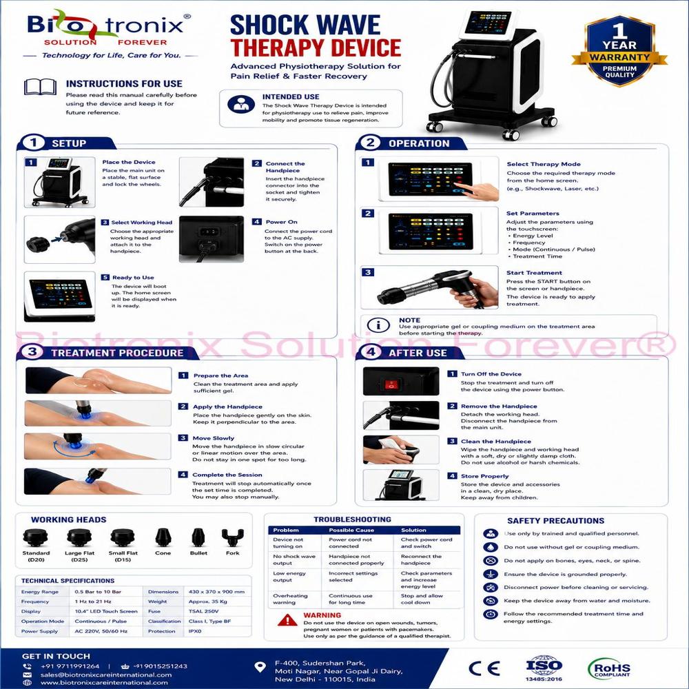 AIRSHOCK PRO High-Frequency Shockwave Therapy System