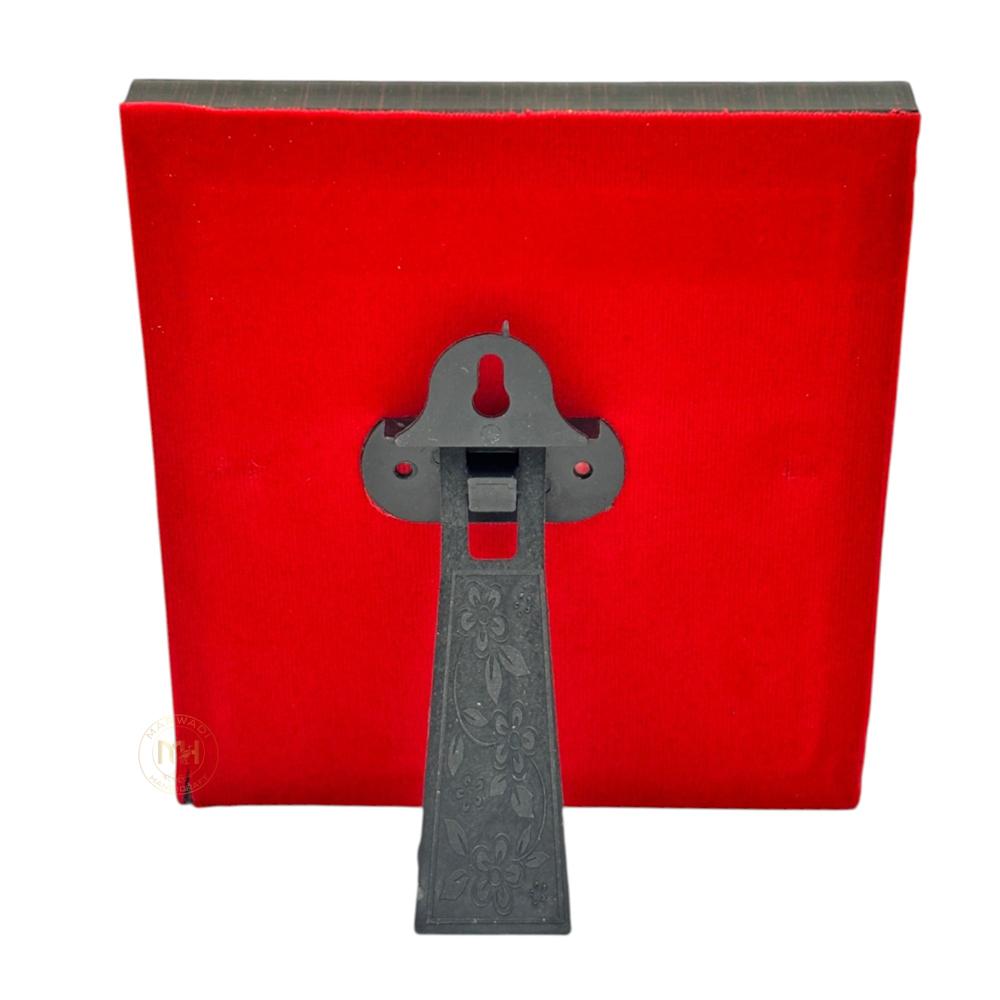 999 Silver Wooden Photo Frame of Namokar mantra for gifting and decoration