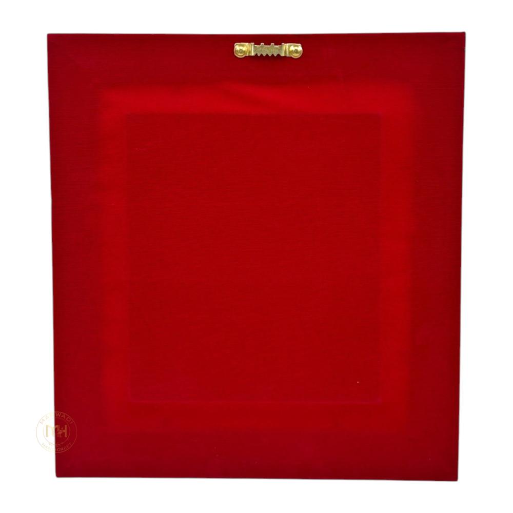 999 Silver Wooden Photo Frame Of God Ram Darbar For Gifting And Decoration