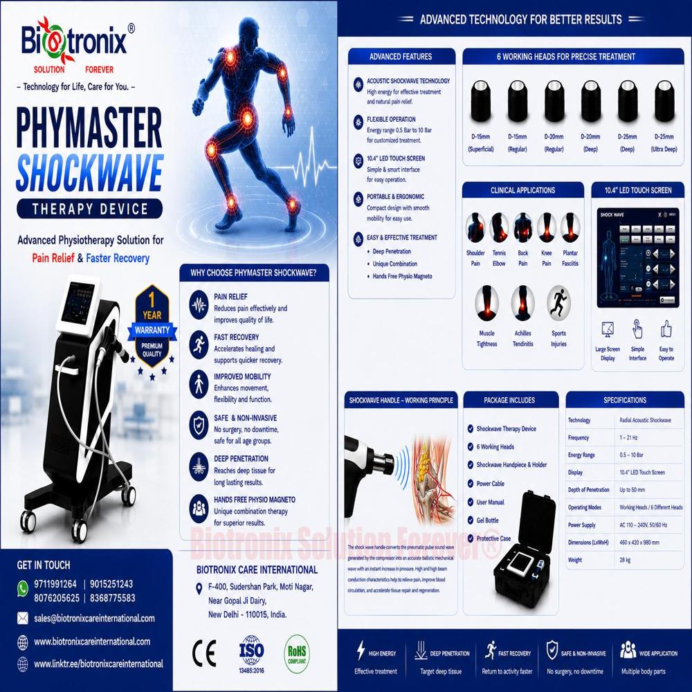 AIRSHOCK PRO Advanced Physiotherapy Shockwave Device