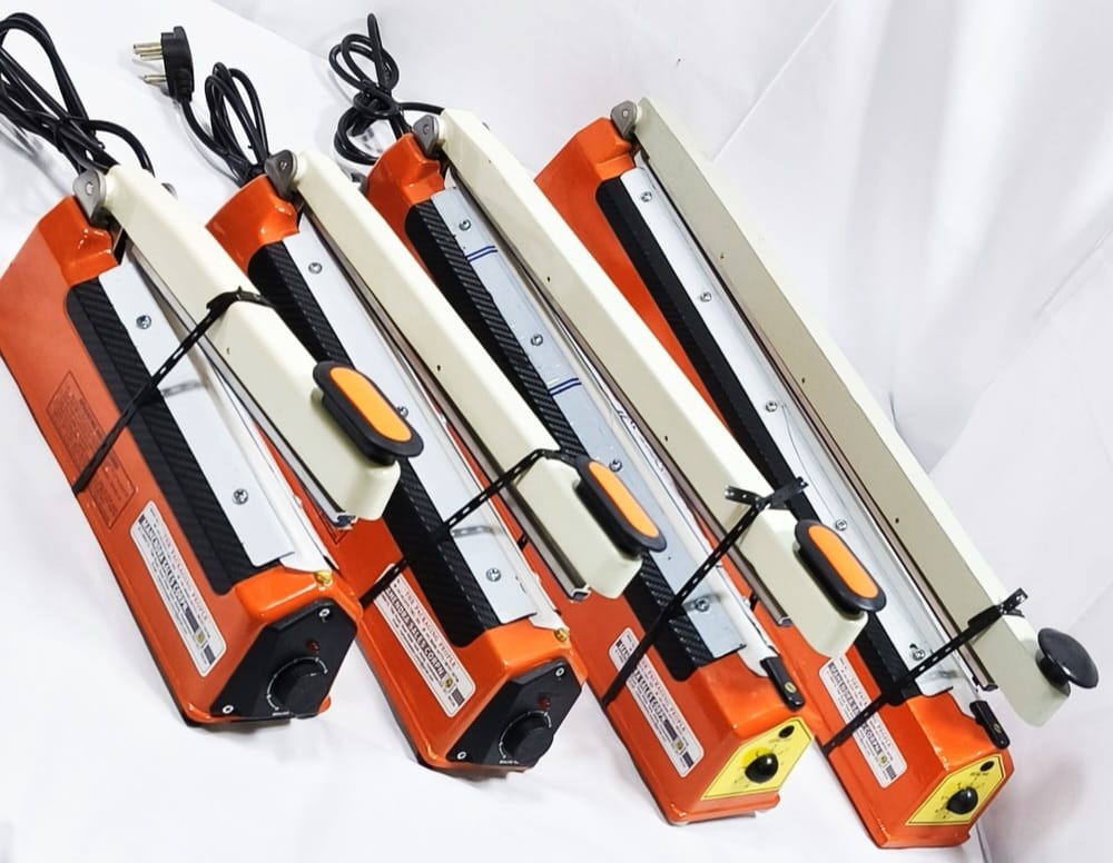 Manual Pouch Sealing Machine - High-quality Plastic, 8" To 24" Size Range, Orange Color, 230 Volt Electric, Adjustable Sealing Width 1.6mm To 5mm, Manual Operation For 501-1000 Pouches Per Hour