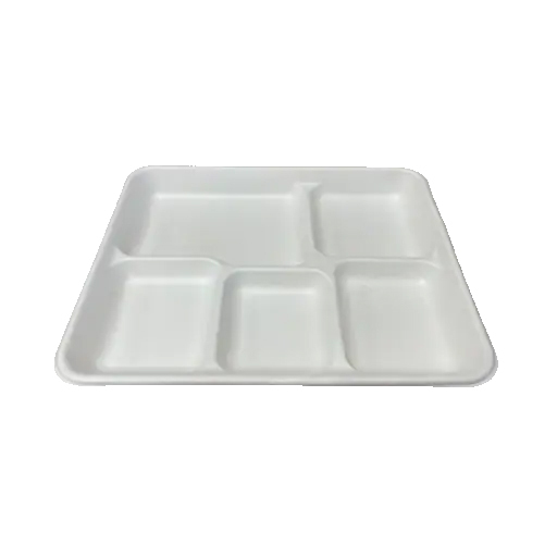5 Meal White Tray