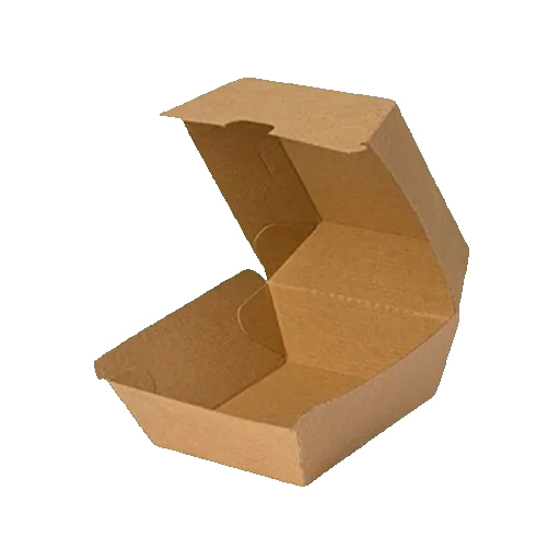 Brown Burger Box