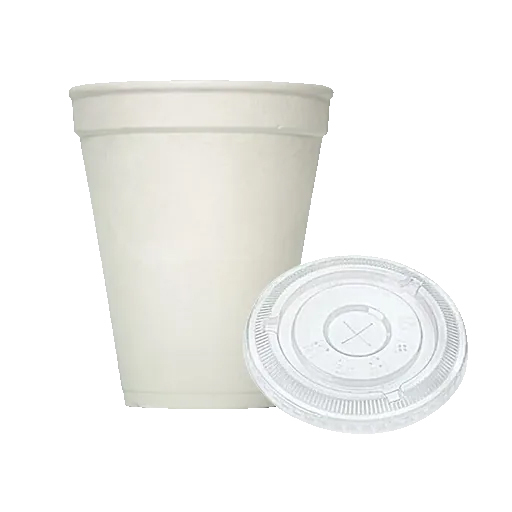 350ml White Disposable Glass