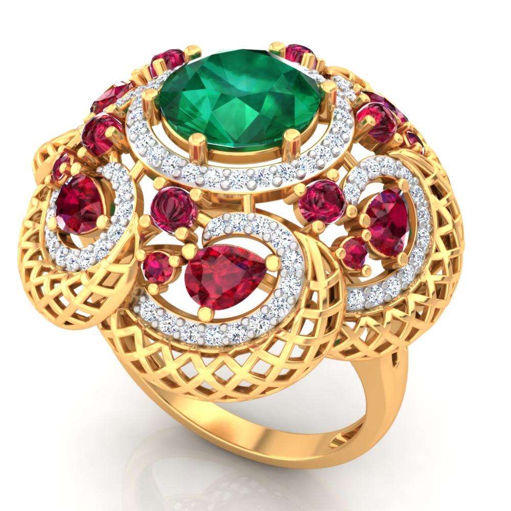 925 Silver CZ Ring AL1ZE-C1-CR01