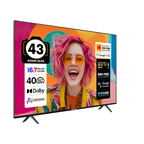 KODAK 108 cm (43 inch) QLED Full HD Smart Google TV 2026 Edition (43FST5050)