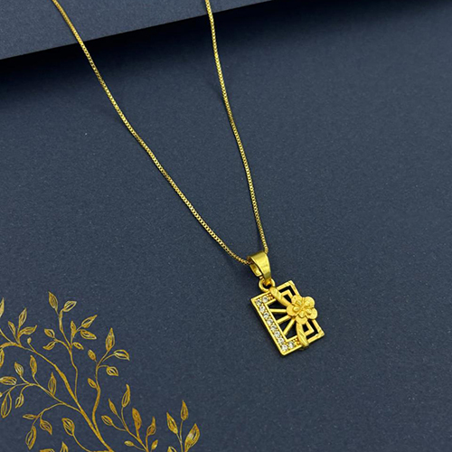 Micro Gold Plated Chain Pendant