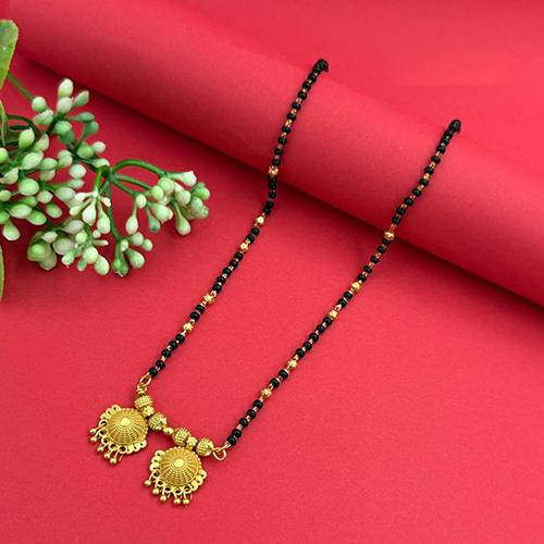 Micro Gold Plated Traditional Vati Pendant Mangalsutra