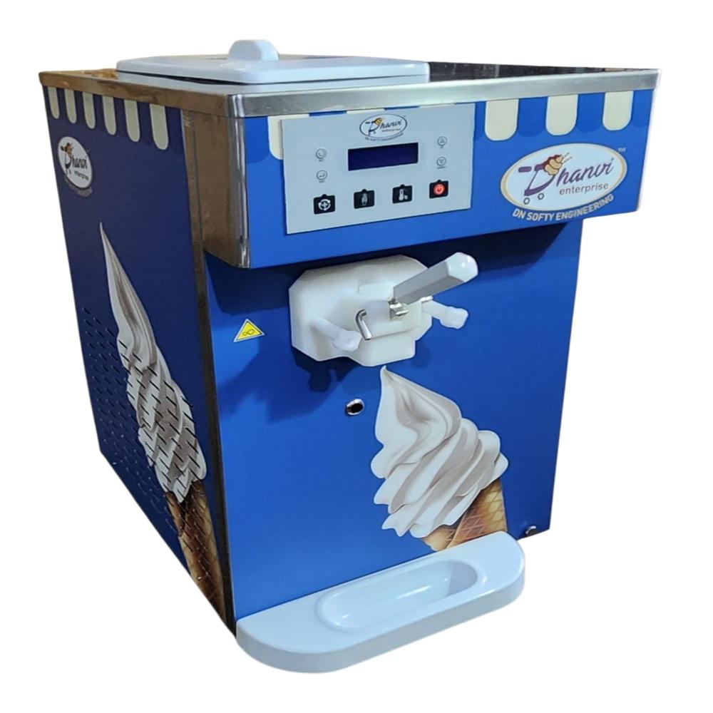8 Ltr Single Knob Counter Top Softy Making Machine