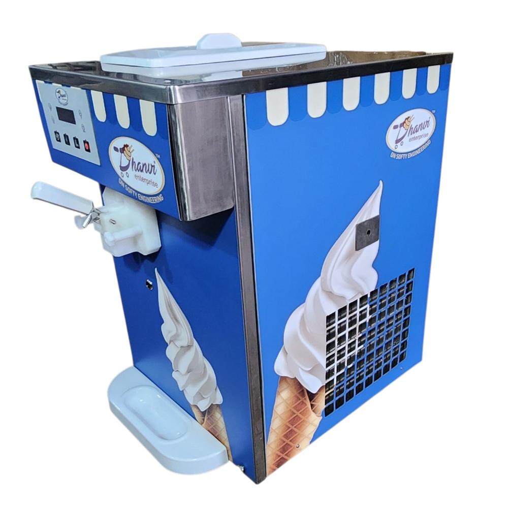 8 Ltr Single Knob Counter Top Softy Making Machine