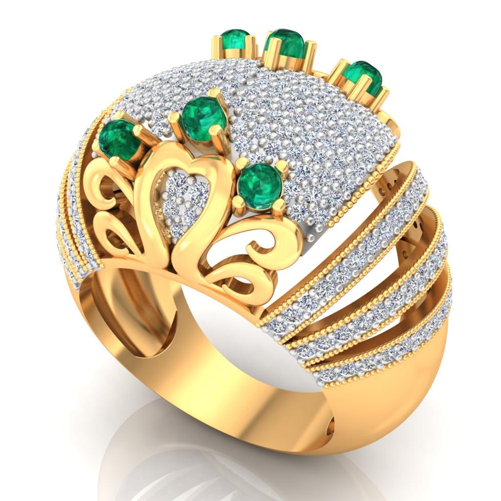 925 Silver CZ Ring AL1ZE-C1-CR01