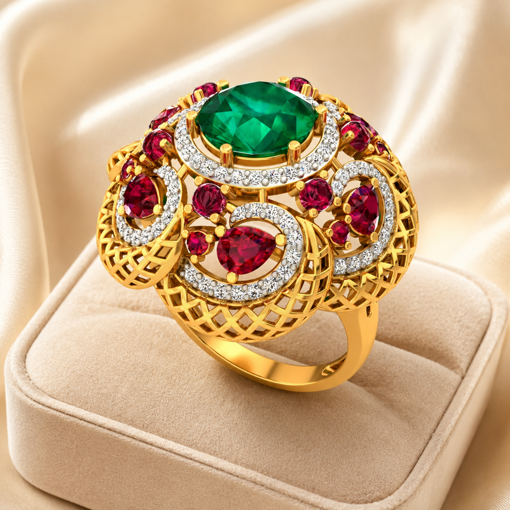 925 Silver CZ Ring AL1ZE-C1-CR01