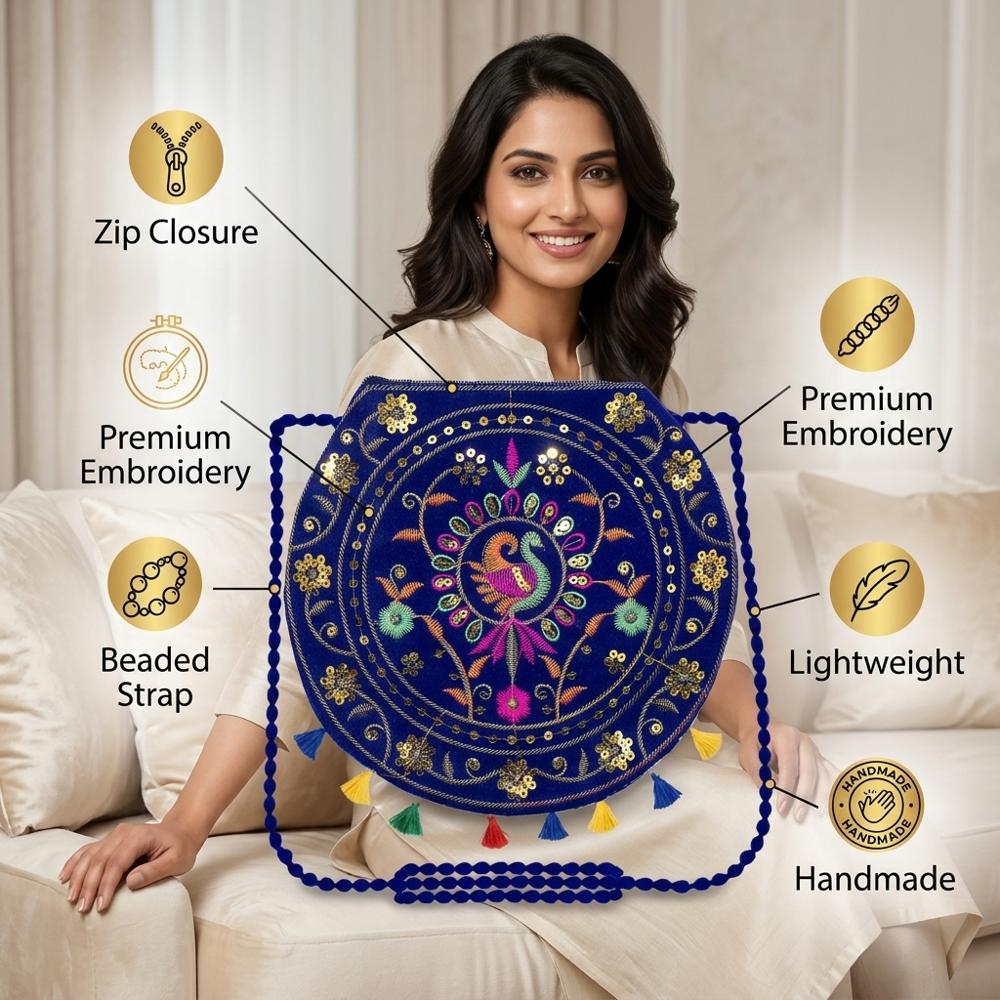 Handcrafted Ethnic Crossbody Bag for Women