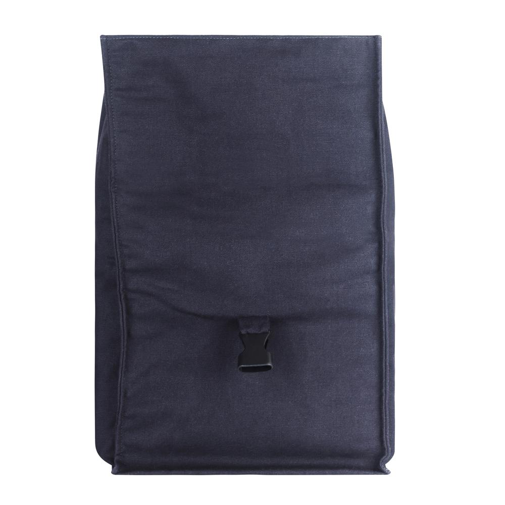 Black Canvas Roll-Up Tiffin Bag