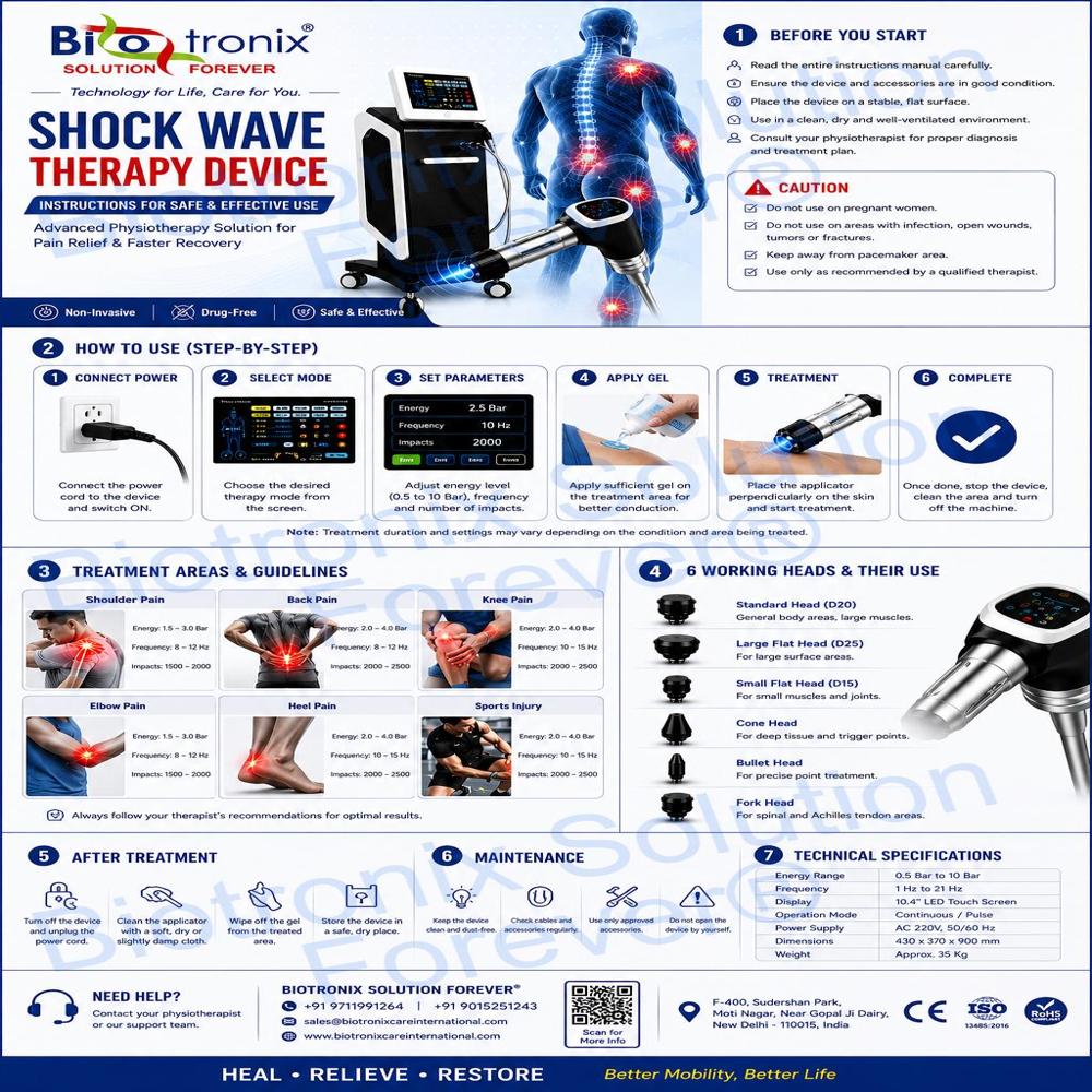AIRSHOCK PRO Deep Tissue Shockwave Therapy Device