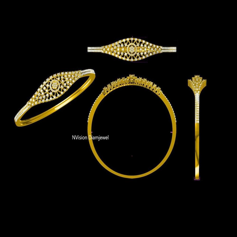 Eye Shape Natural Diamond Bracelet