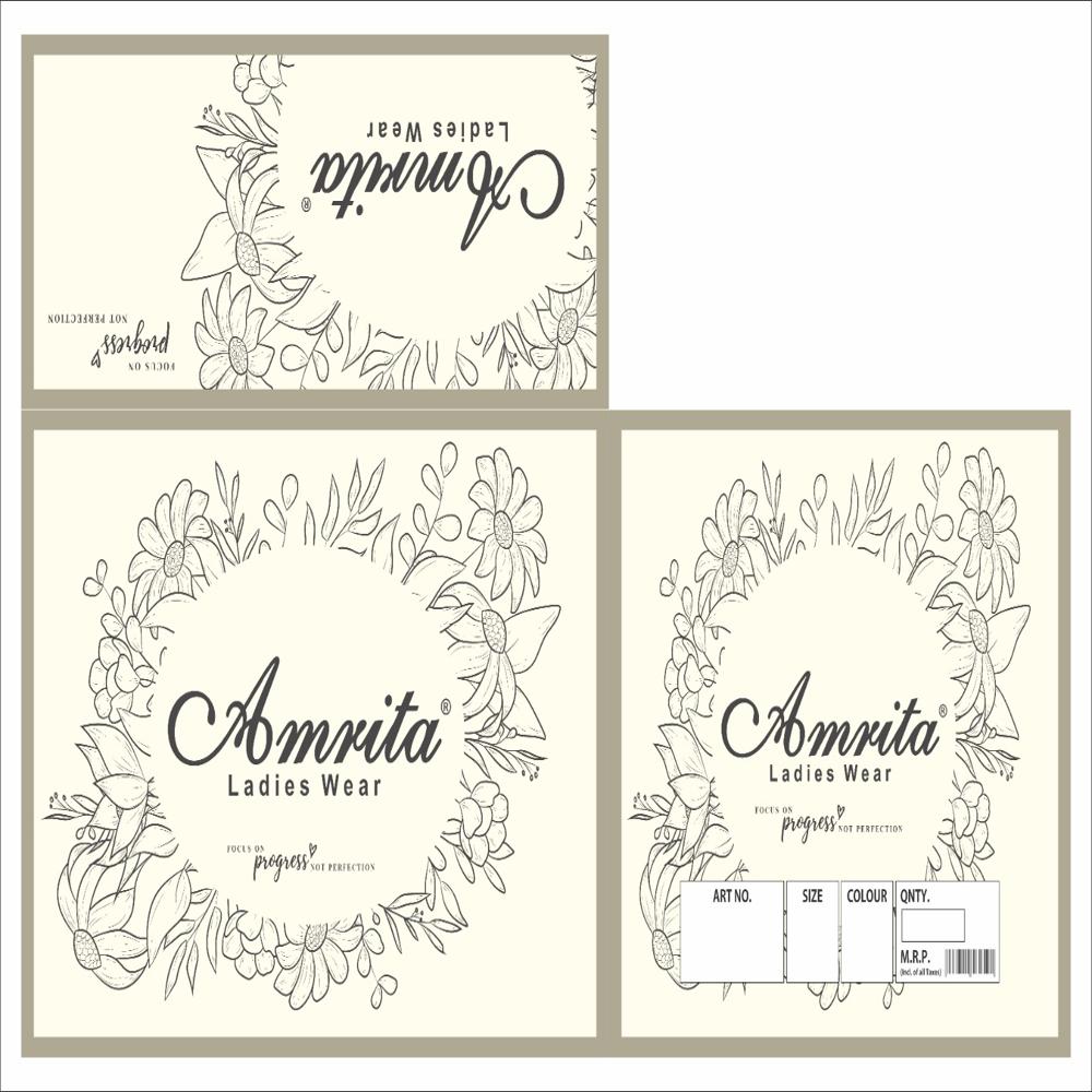 Amrita Ladies Waer Carton - Artwork: Yes