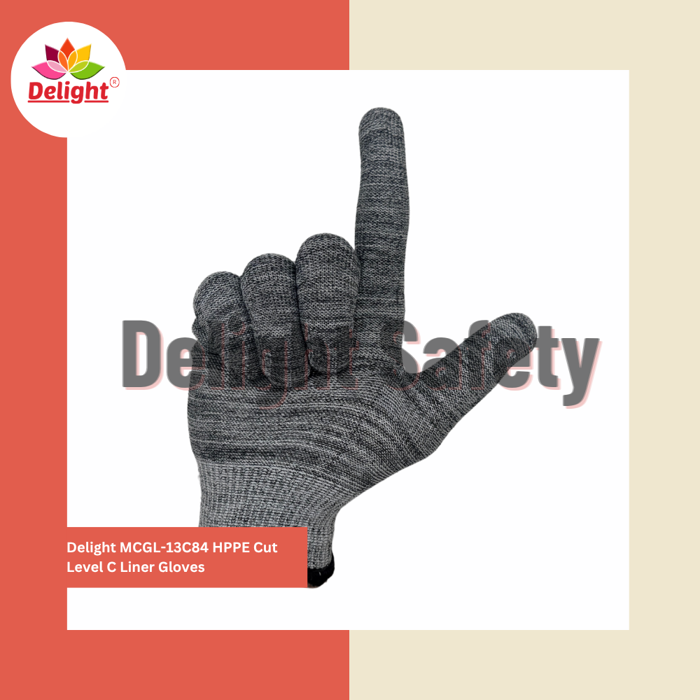 Delight MCGL-13C84 HPPE Cut Level C Liner Gloves