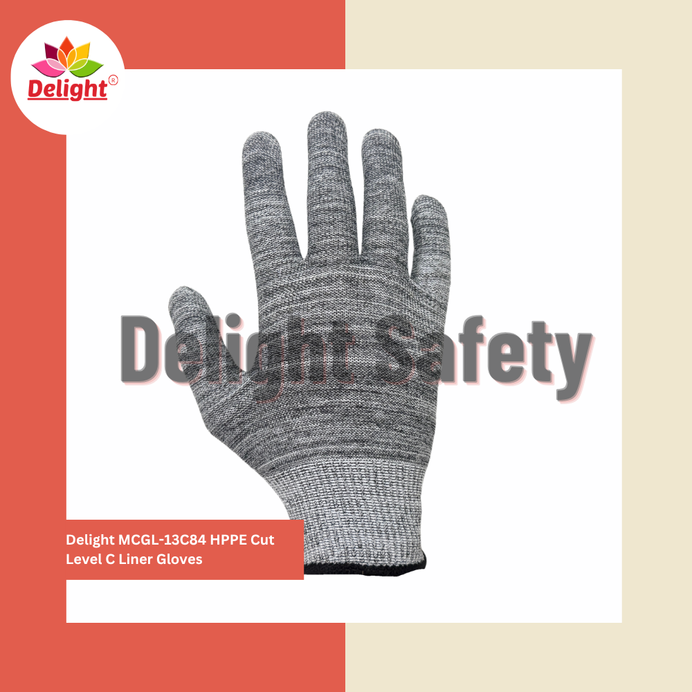 Delight MCGL-13C84 HPPE Cut Level C Liner Gloves
