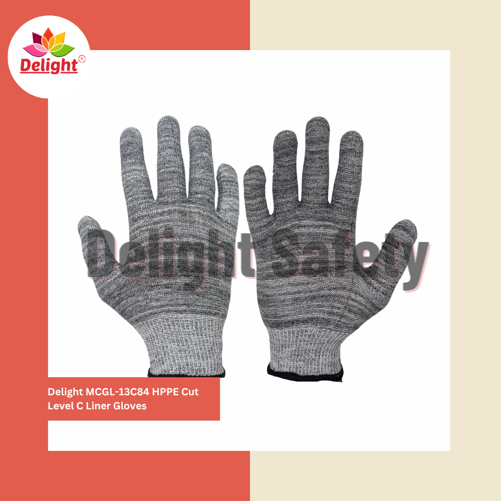 Delight MCGL-13C84 HPPE Cut Level C Liner Gloves