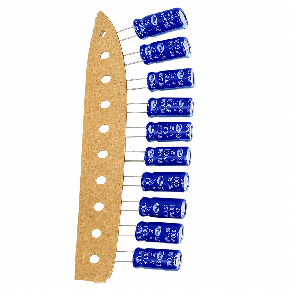 1000Uf 25V Electrolytic Capacitor - Color: Blue