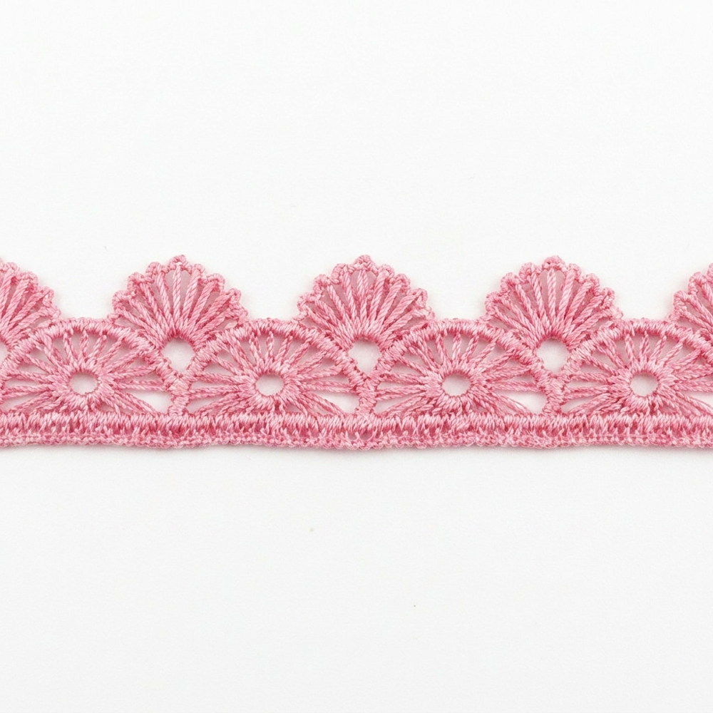 15mm Baby Pink Guipure GPO Lace Trim for Kids Wear Hairbands Garment Decoration