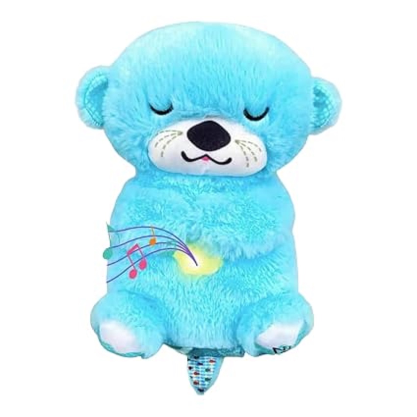 Breathing Teddy Bear with Music for Baby Sensory Sleep Lights Rhythmic Soft Toy