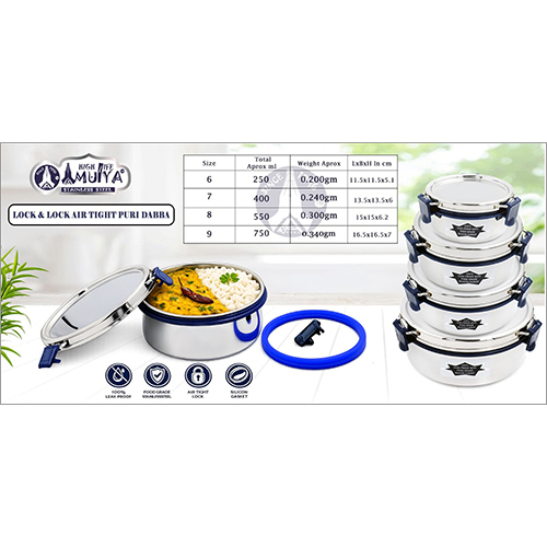 Lock And Lock Air Tight Puri Dabba